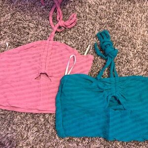 cute tube tops set of 2